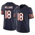 C.Bears #18 Caleb Williams Player Navy Vapor F.U.S.E. Limited Home Game Kdoa Stitched Jerseys