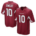 A.Cardinals #10 Josh Sweat Player Cardinal Home Game Kdoa Stitched Jerseys