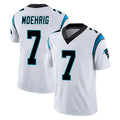 C.Panthers #7 Tre'von Moehrig Player White Vapor Untouchable Limited Game Kdoa Stitched Jerseys