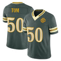 GB.Packers #50 Zach Tom Player Green Limited 2026 Rivalries Collection Home Game Edoa Stitched Jerseys