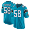 C.Panthers #58 Bobby Okereke Player Blue Game Kdoa Stitched Jerseys