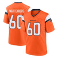 D.Broncos #60 Luke Wattenberg Player Orange Home Game Kdoa Stitched Jerseys