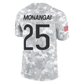 C.Bears #25 Kyle Monangai Player Arctic Camo Salute to Service Limited Kdoa Stitched Jerseys
