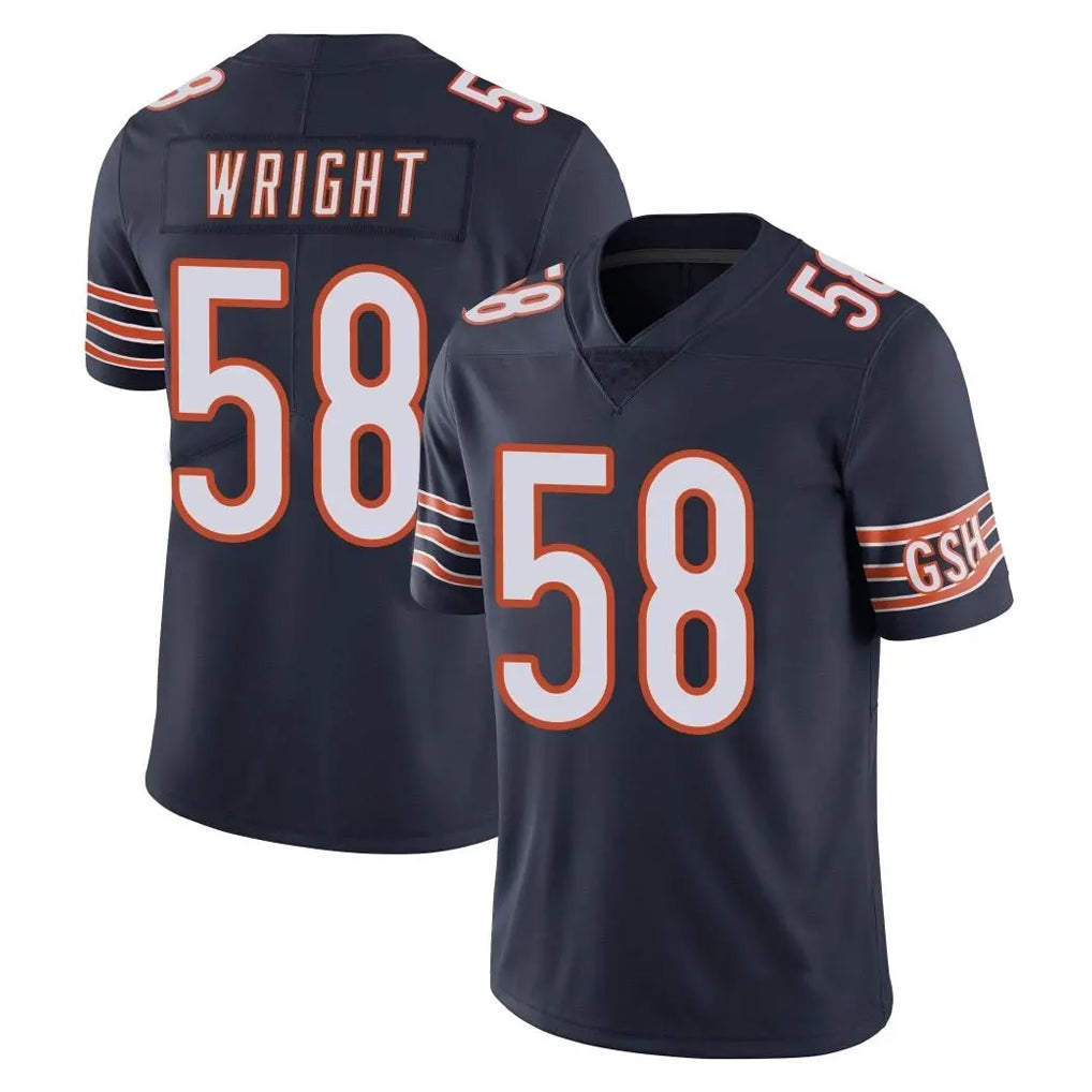 C.Bears #58 Darnell Wright Player Navy Vapor Untouchable Limited Home Game Kdoa Stitched Jerseys