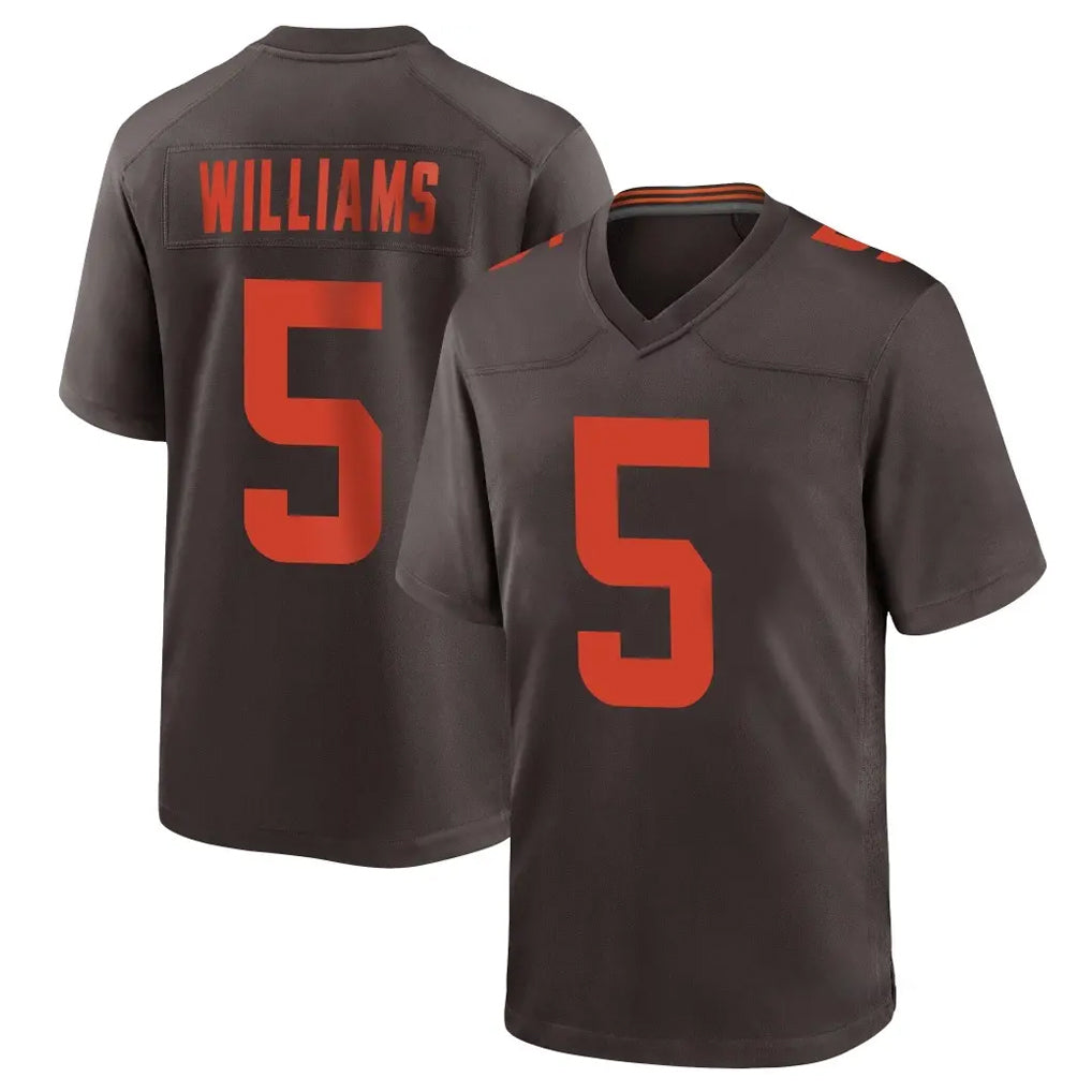 C.Browns #5 Quincy Williams Player Brown Alternate Home Game Kdoa Stitched Jerseys