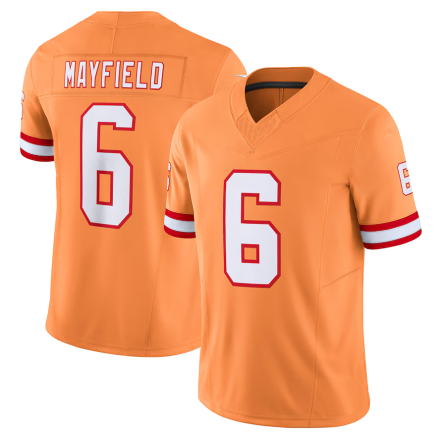 Kdoa #6 Baker Mayfield Player TB.Buccaneers Orange Vapor F.U.S.E. Limited Stitched Jerseys