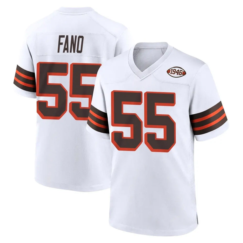 C.Browns #55 Spencer Fano Player White Alternate Home Game Kdoa Stitched Jerseys