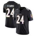 B.Ravens #24 Malaki Starks Player Black Vapor Untouchable Limited Home Game Kdoa Stitched Jerseys