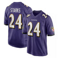 B.Ravens #24 Malaki Starks Player Purple Home Game Kdoa Stitched Jerseys