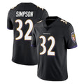 B.Ravens #32 Trenton Simpson Player Black Vapor Untouchable Limited Home Game Kdoa Stitched Jerseys