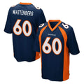 D.Broncos #60 Luke Wattenberg Player Navy Game Kdoa Stitched Jerseys