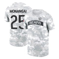 C.Bears #25 Kyle Monangai Player Arctic Camo Salute to Service Performance T-Shirt Limited Kdoa Stitched Jerseys