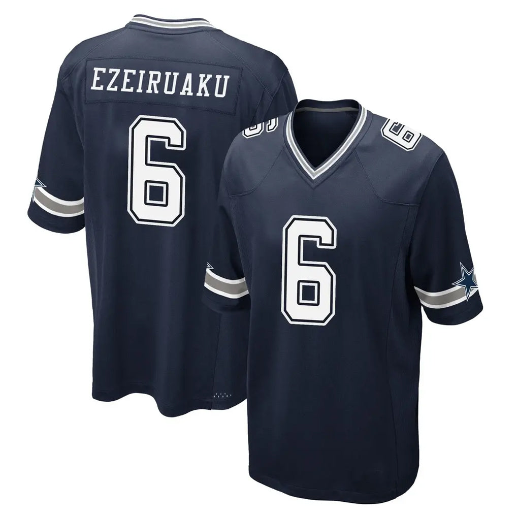 D.Cowboys #6 Donovan Ezeiruaku Player Navy Home Game Xdoa Stitched Jerseys