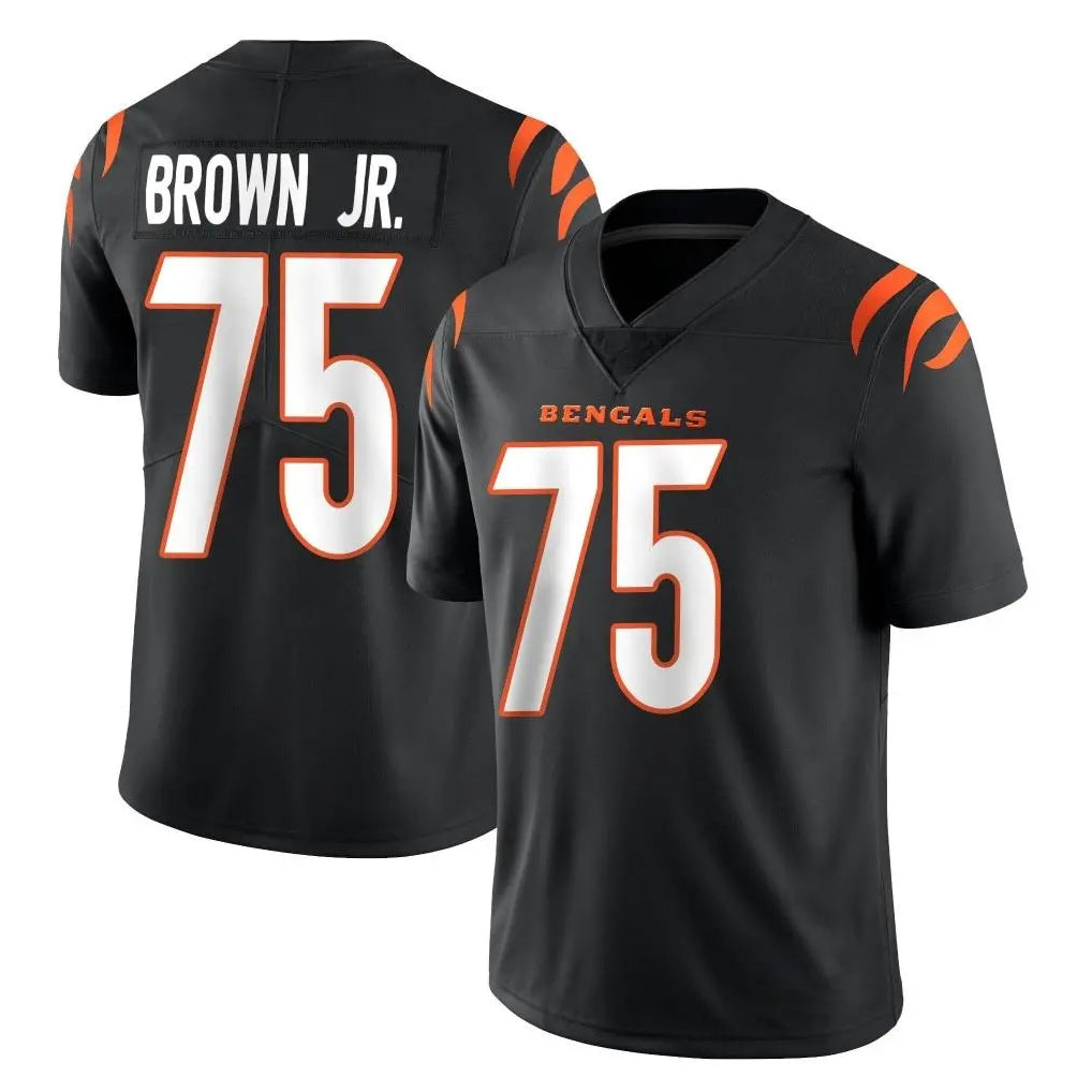 C.Bengals #75 Orlando Brown Jr. Player Black Vapor Untouchable Limited Home Game Kdoa Stitched Jerseys