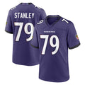 B.Ravens #79 Ronnie Stanley Player Purple Home Game Kdoa Stitched Jerseys