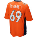 Kdoa D.Broncos #69 Mark Schlereth Orange Game Retired Player Jersey