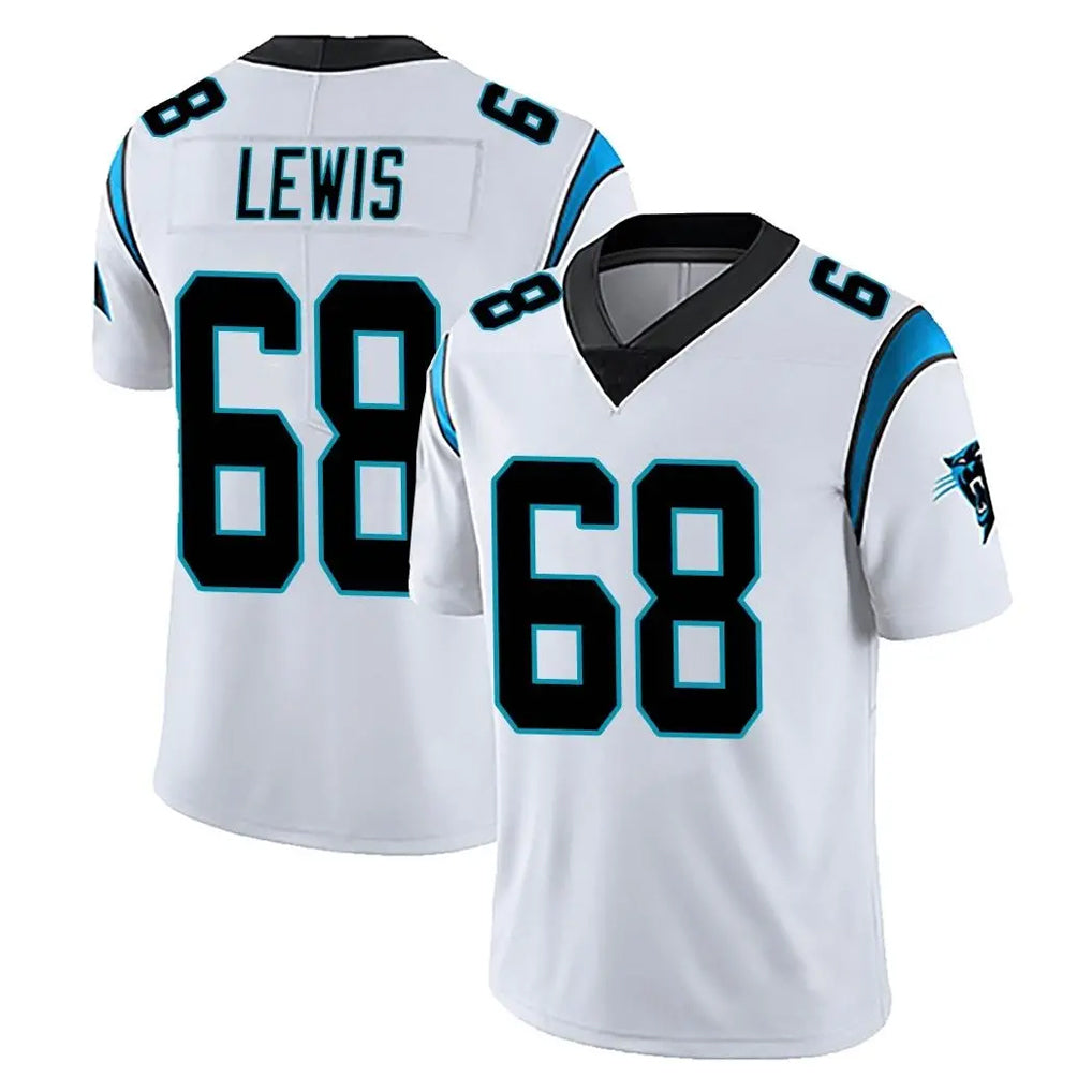 C.Panthers #68 Damien Lewis Player White Vapor Untouchable Limited Game Kdoa Stitched Jerseys