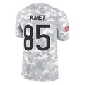 C.Bears #85 Cole Kmet Player Arctic Camo Salute to Service Limited Kdoa Stitched Jerseys
