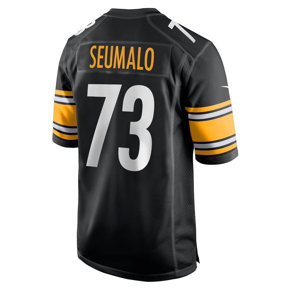 Kdoa P.Steelers #73 Isaac Seumalo Black Game Jersey