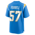 Kdoa LA.Chargers #57 Clelin Ferrell Powder Blue Team Game Jersey