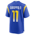 Kdoa LA.Rams #11 Jimmy Garoppolo Royal Game Jersey