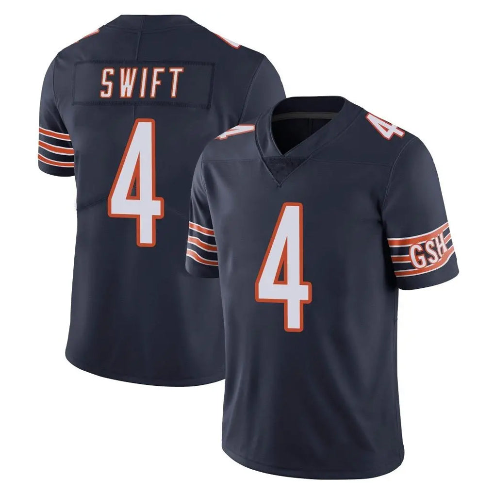 C.Bears #4 D'Andre Swift Player Navy Vapor Untouchable Limited Home Game Kdoa Stitched Jerseys