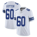 D.Cowboys #60 Tyler Guyton Player White Vapor Untouchable Limited Home Game Xdoa Stitched Jerseys