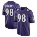 B.Ravens #98 Travis Jones Player Purple Home Game Kdoa Stitched Jerseys