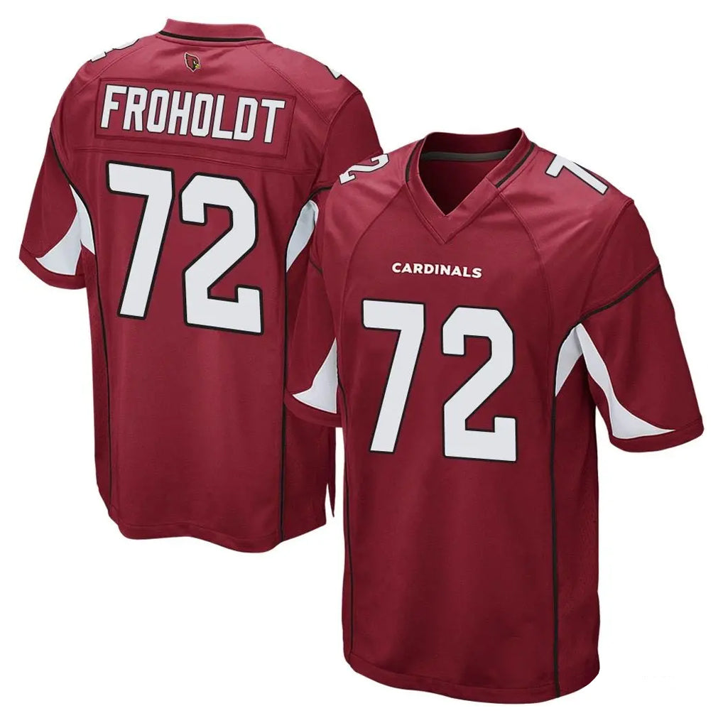 A.Cardinals #72 Hjalte Froholdt Player Cardinal Home Game Kdoa Stitched Jerseys