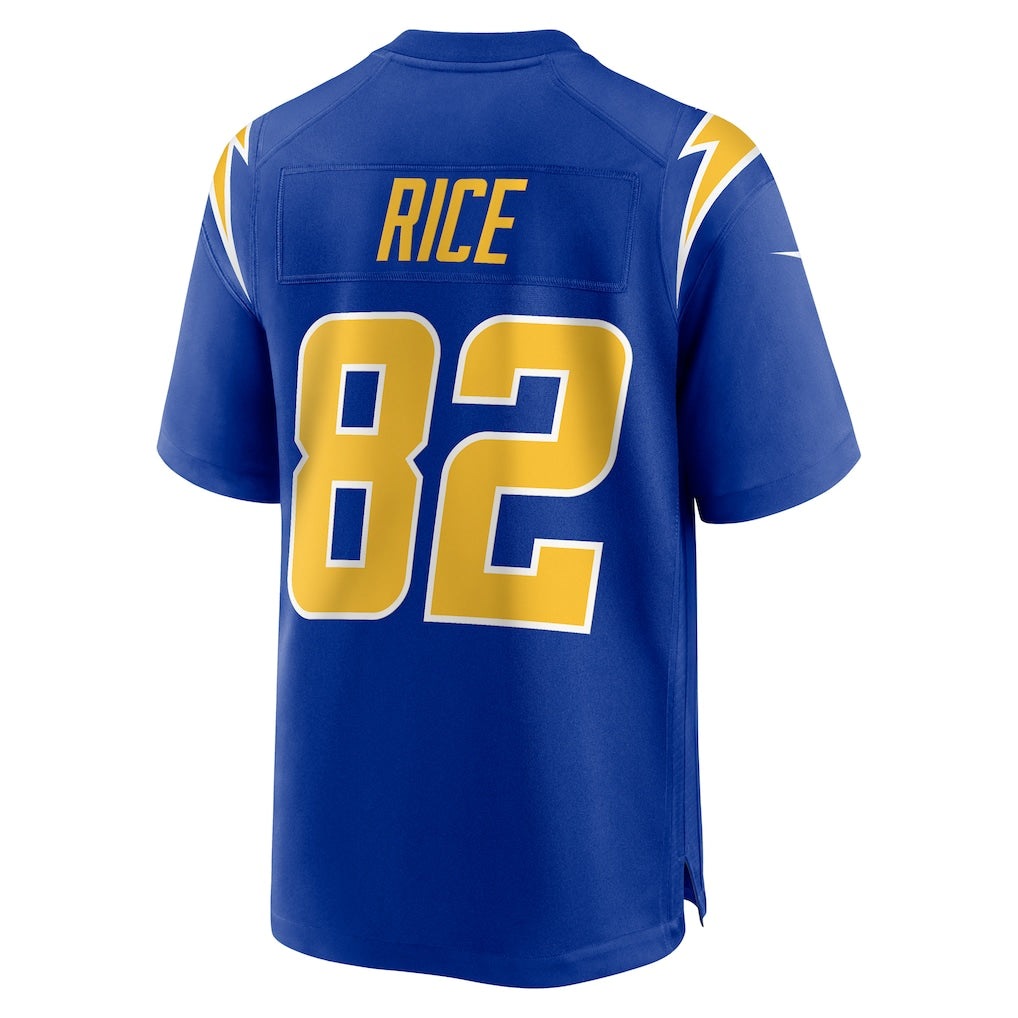 Kdoa LA.Chargers #82 Brenden Rice Royal 2nd Alternate Game Player Jersey