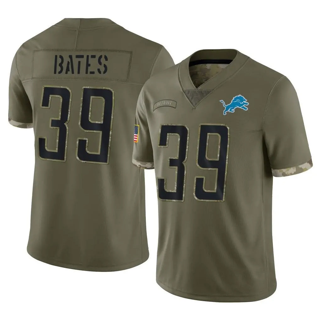 D.Lions #39 Jake Bates Player Olive Salute To Service Limited Kdoa Stitched Jerseys