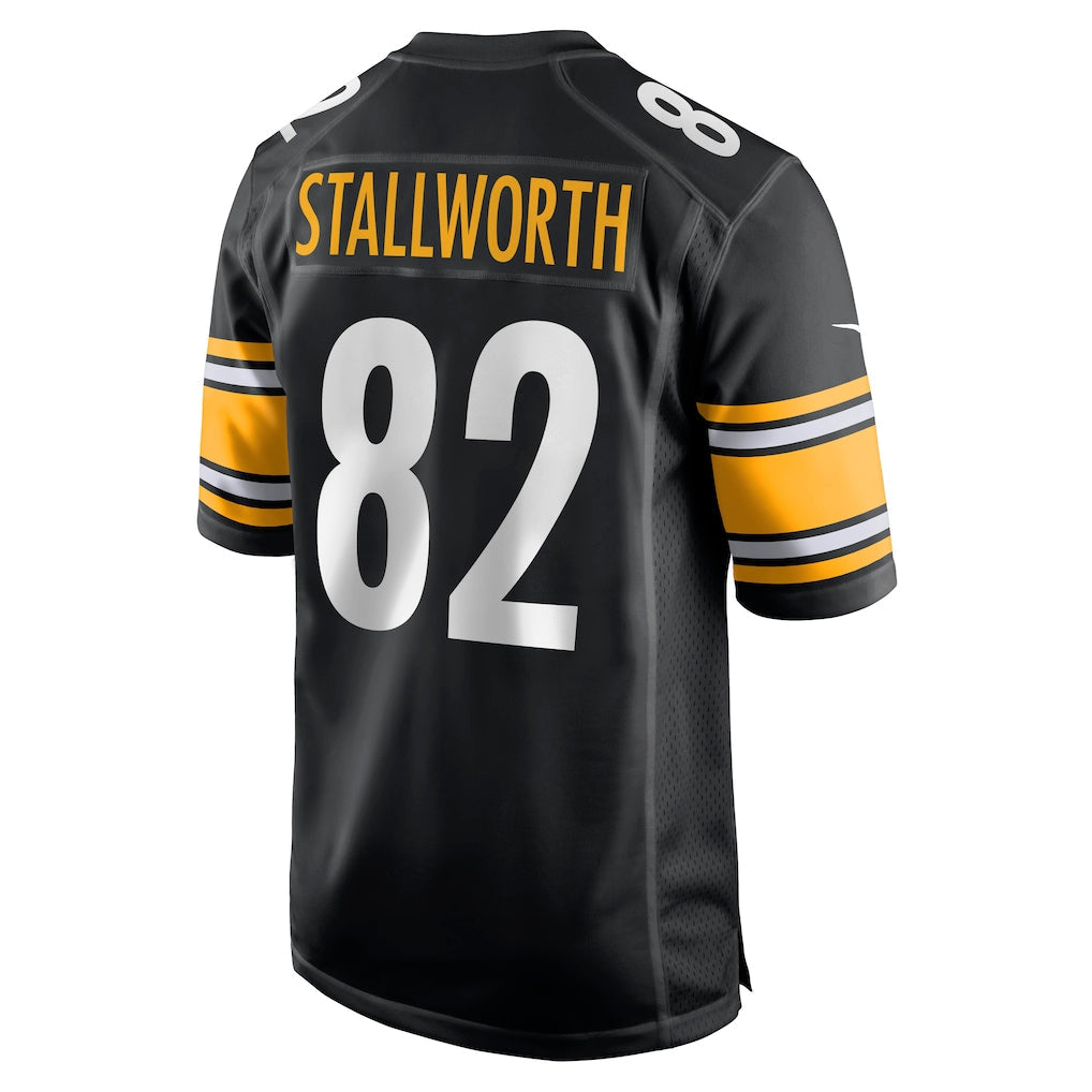Kdoa P.Steelers #82 John Stallworth Black Retired Player Jersey