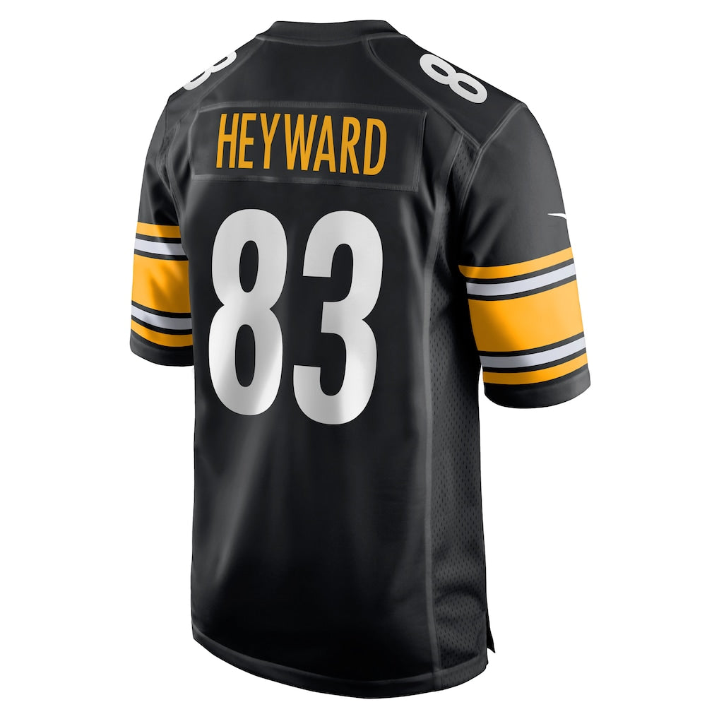 Kdoa P.Steelers #83 Connor Heyward Black Game Player Jersey
