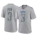 D.Lions #3 Jack Fox Player Gray Atmosphere Fashion Home Game Kdoa Stitched Jerseys