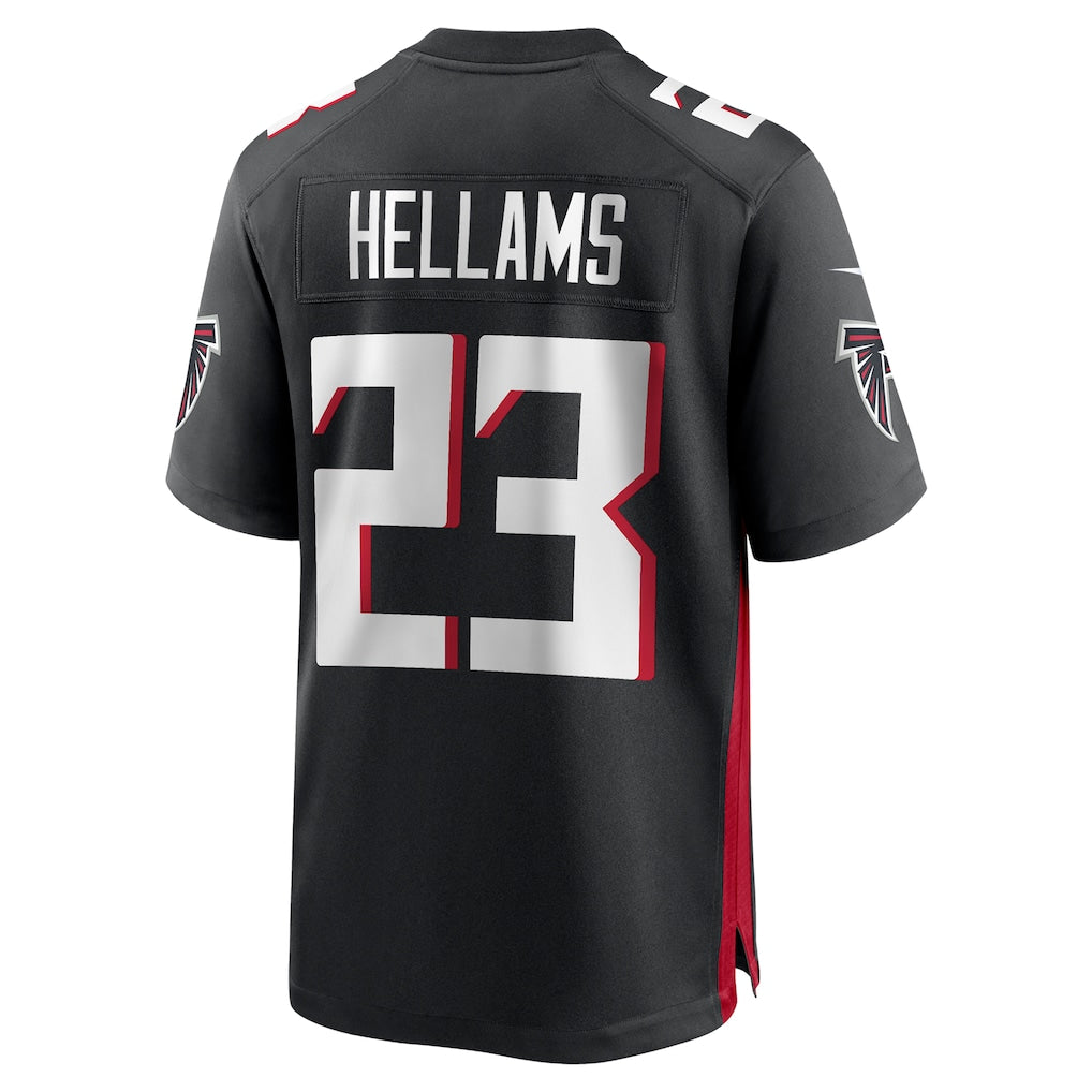 Kdoa A.Falcons #23 DeMarcco Hellams Black Team Game Jersey