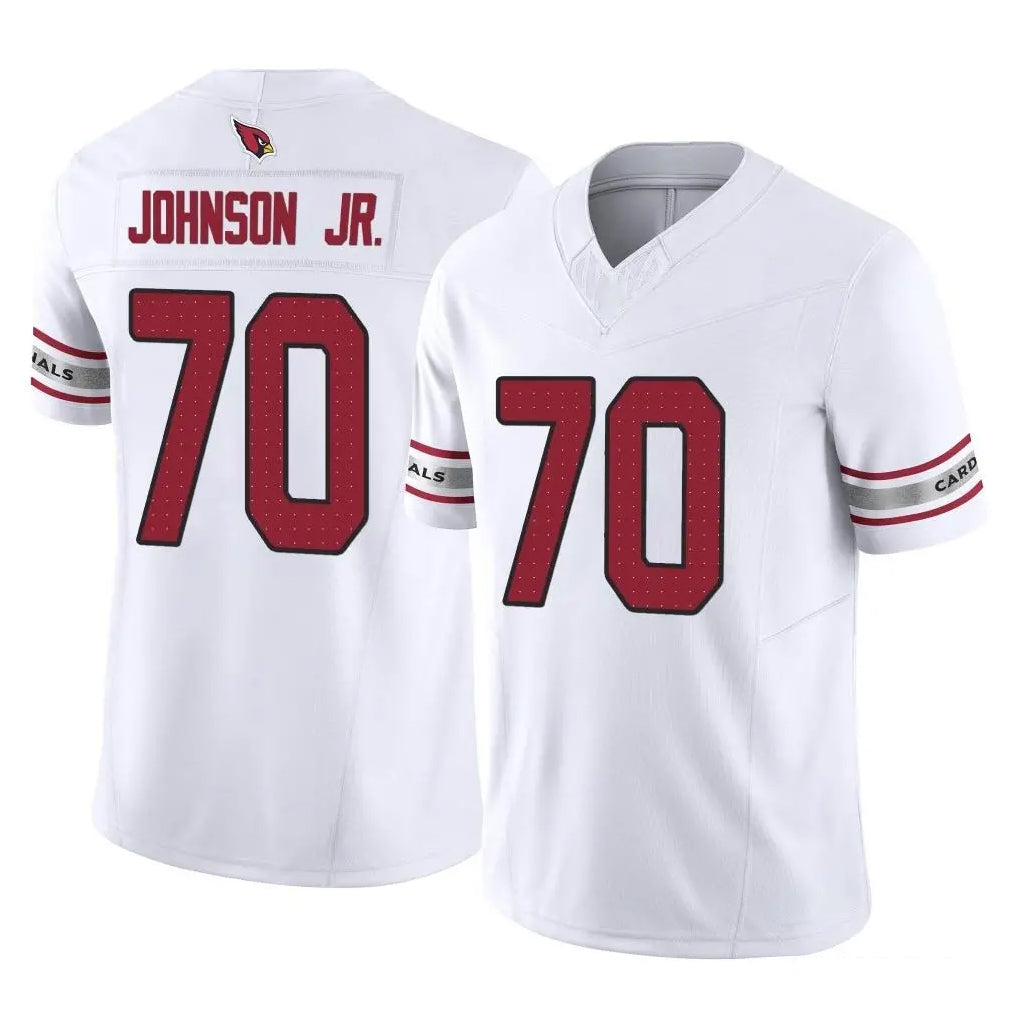 A.Cardinals #70 Paris Johnson Jr. Player White Vapor F.U.S.E. Limited Home Game Kdoa Stitched Jerseys