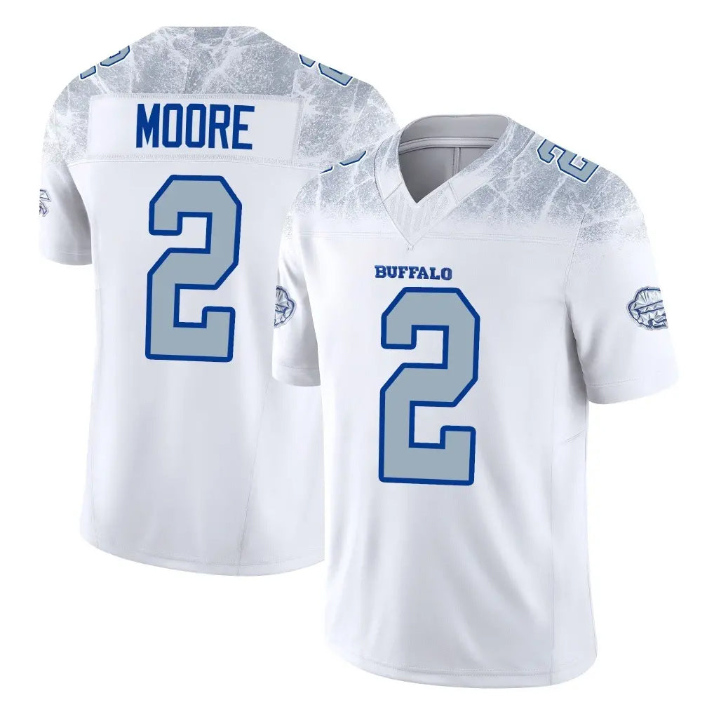B.Bills #2 DJ Moore Player White Rivalries Collection Limited Game Kdoa Stitched Jerseys