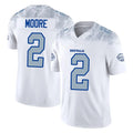 B.Bills #2 DJ Moore Player White Rivalries Collection Limited Game Kdoa Stitched Jerseys