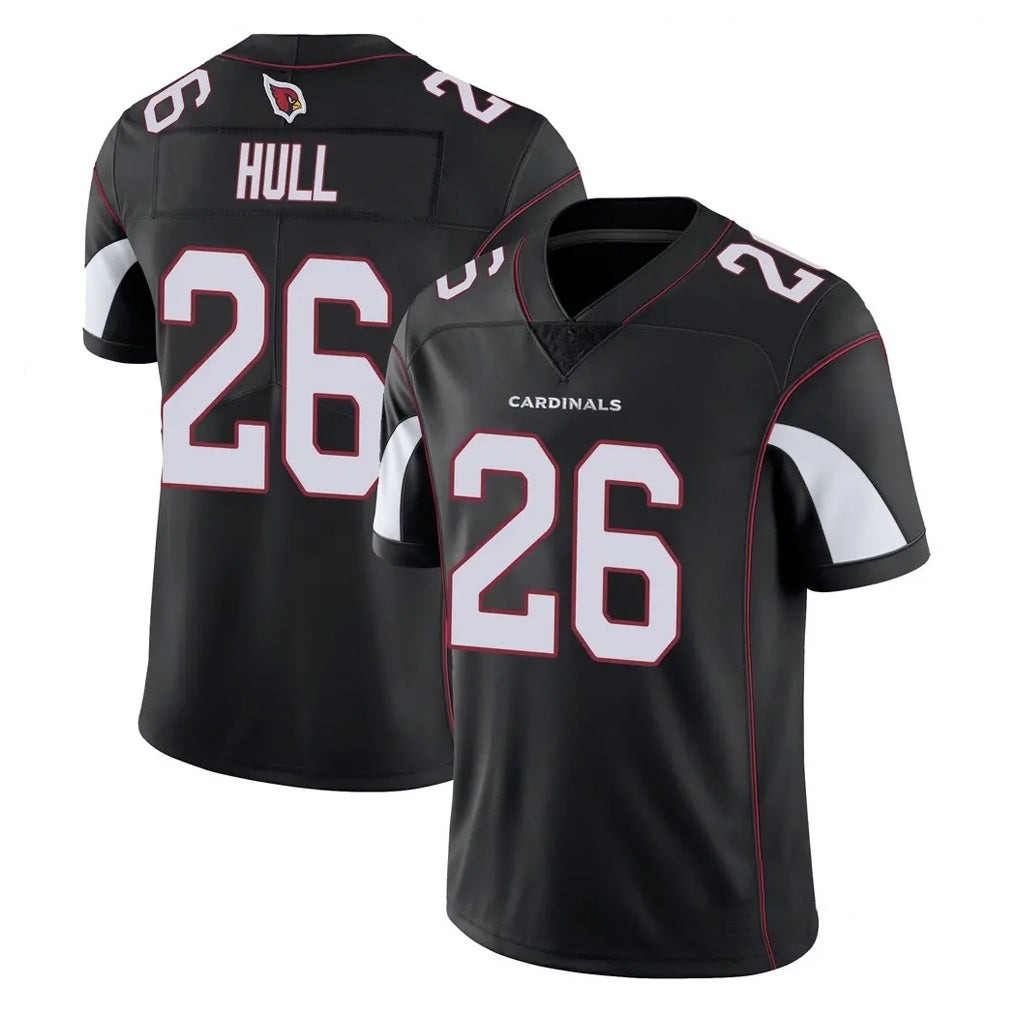 A.Cardinals #26 Evan Hull Player Black Vapor Limited Home Game Kdoa Stitched Jerseys