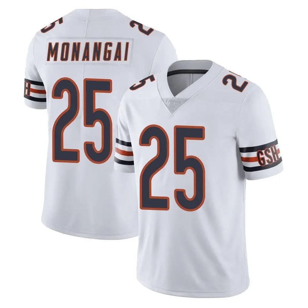 C.Bears #25 Kyle Monangai Player White Vapor Untouchable Limited Home Game Kdoa Stitched Jerseys