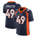 D.Broncos #49 Alex Singleton Player Navy Vapor Untouchable Limited Game Kdoa Stitched Jerseys
