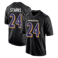 B.Ravens #24 Malaki Starks Player Black Carbon Fashion Home Game Kdoa Stitched Jerseys