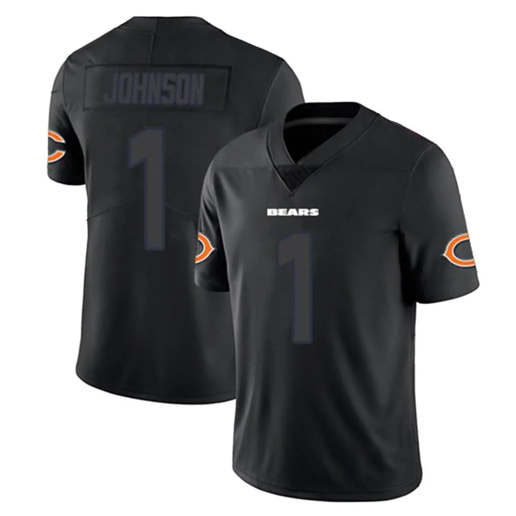 C.Bears #1 Jaylon Johnson Player Black Impact Limited Game Kdoa Stitched Jerseys