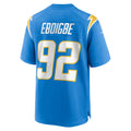 Kdoa LA.Chargers #92 Justin Eboigbe Powder Blue Team Game Jersey