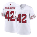 A.Cardinals #42 Dadrion Taylor-Demerson Player White Home Game Kdoa Stitched Jerseys
