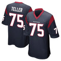 H.Texans #75 Wyatt Teller Player Navy Home Game Kdoa Stitched Jerseys