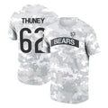 C.Bears #62 Joe Thuney Player Arctic Camo Salute to Service Performance T-Shirt Limited Kdoa Stitched Jerseys