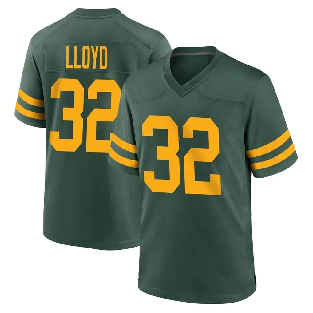 GB.Packers #32 MarShawn Lloyd Player Green Alternate Home Game Kdoa Stitched Jerseys