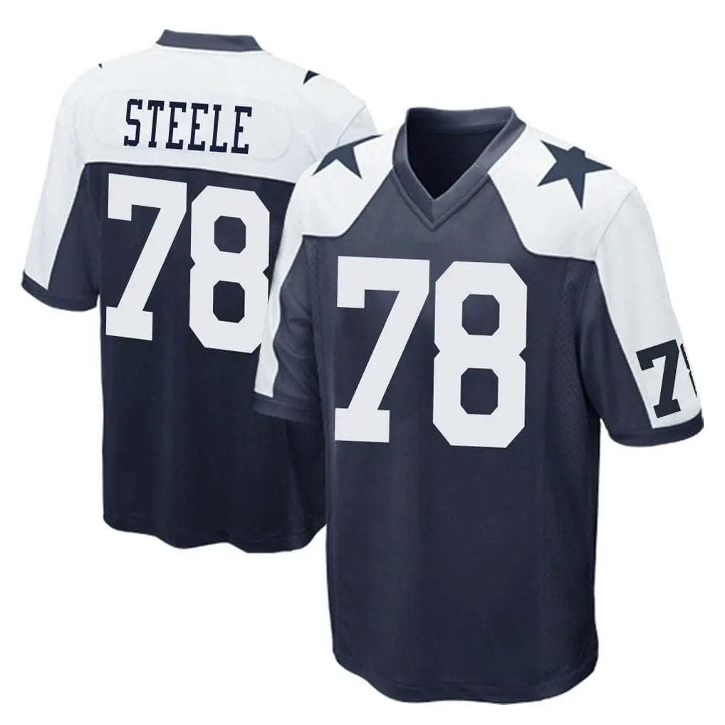 D.Cowboys #78 Terence Steele Player Navy-White Alternate Home Game Xdoa Stitched Jerseys