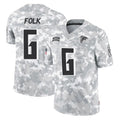 A.Falcons #6 Nick Folk Player Camo Salute to Service Limited Kdoa Stitched Jerseys